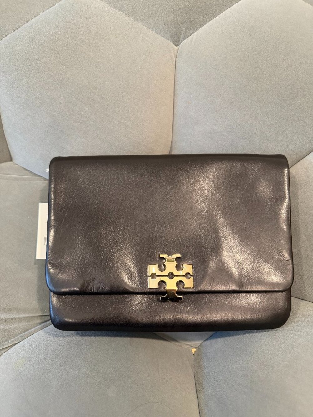 NWT Tory Burch Large Charlie Runway Warm Mahogany